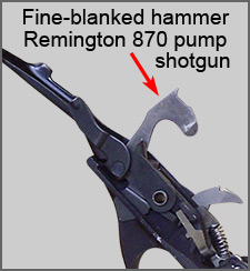 Fine-blanked hammer Remington 870 Pump Shotgun