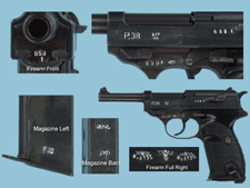 German model P.38 has a repeating cycle of serial numbers with individually numbered parts