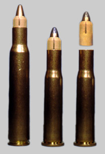 three bullets with sabots