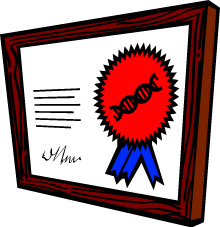 Graphic of certificate.