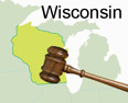 Outline of the state of Wisconsin