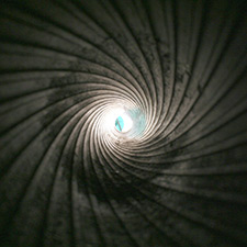 View inside a Rifled Barrel, to firing end.