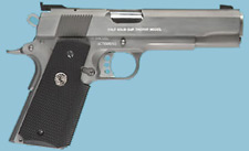 Pistol-type handgun, shown in profile.