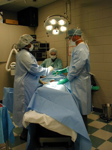 Image of operating table