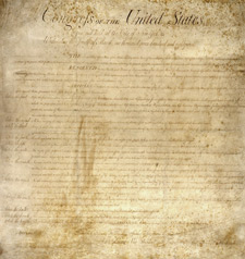 Image of the 4th amendment document.  