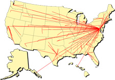 Image showing data collection across the U.S.A